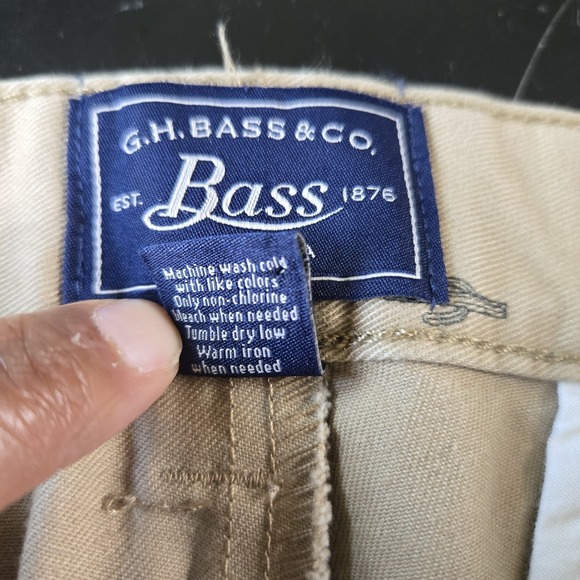 GH Bass Co Cactus Print Cotton Shorts Men's 36 Tan Preppy Classic Fun Theme - Picture 8 of 11